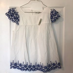 Madewell ruffle blouse